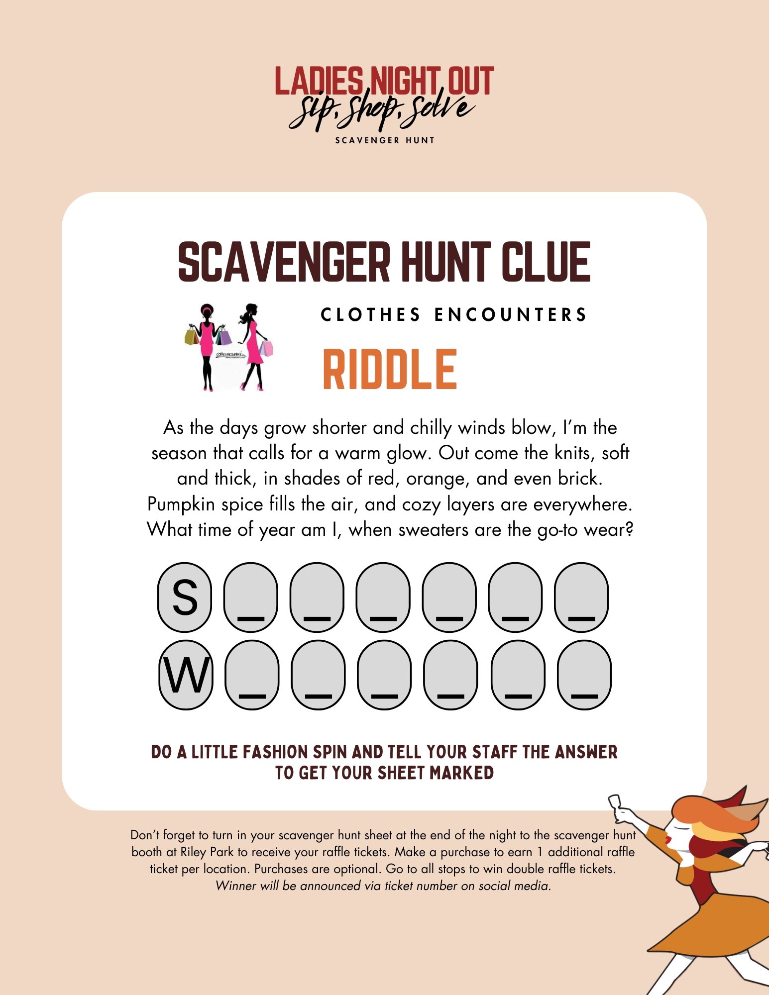 ladies night out scavenger hunt in downtown farmington